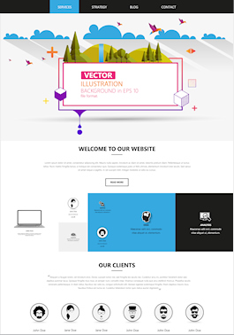 Sample Website Layout